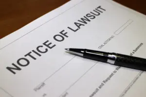 A Notice of Lawsuit form.
