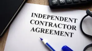 An independent contractor agreement.